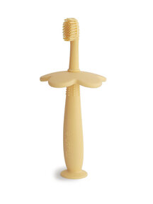 Mushie Children's toothbrush - pale daffodil