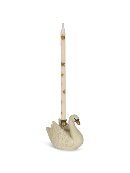Konges Sløjd Swan candle holder - cream