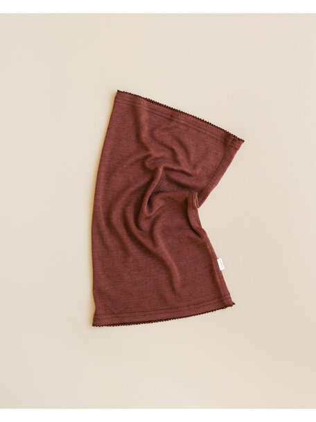 Unaduna Loop scarf wool/silk - henna dune