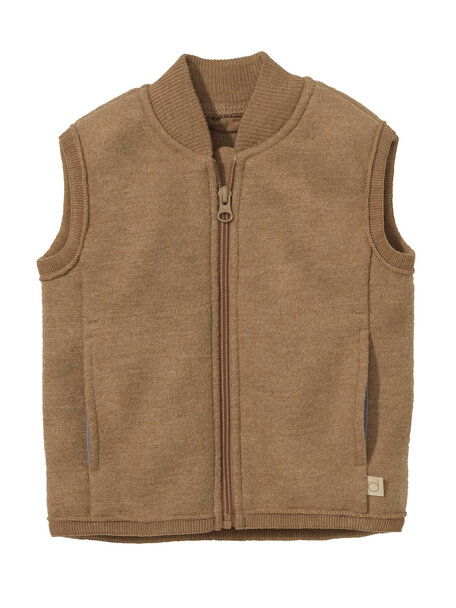 Disana Boiled wool vest - caramel