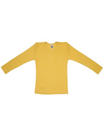 Cosilana Kids Longsleeve Wool/Silk/Cotton - yellow melange