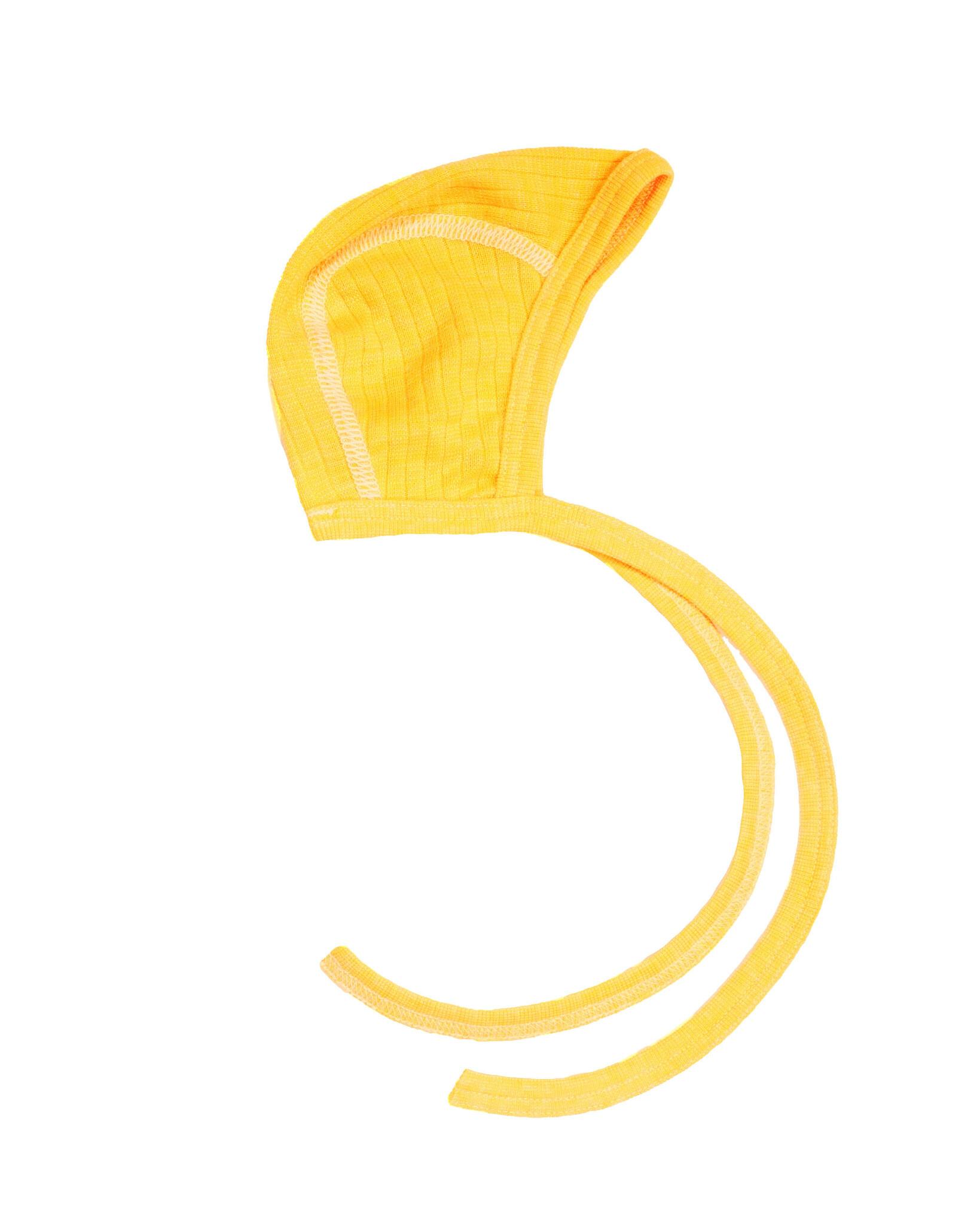 Cosilana Baby Bonnet Wool Silk Cotton yellow melange - Main Image