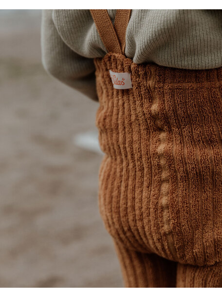 Silly Silas footless granny teddy tights - amber