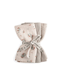 Garbo & Friends Muslin burp cloths - clover (3 pieces)