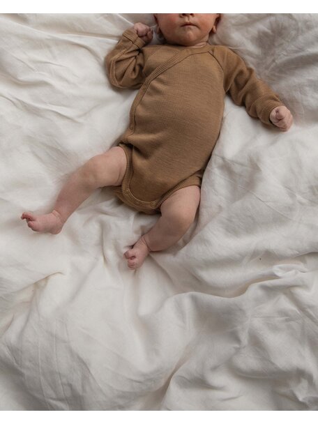 Unaduna Wrap around body tiny rib wool -  semla