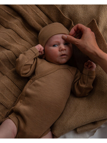 Unaduna Wrap around body tiny rib wool -  semla