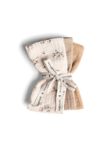 Garbo & Friends Muslin burp cloths - bluebell (3 pieces)