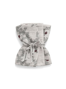 Garbo & Friends Muslin burp cloths - pomegranate (3 pieces)