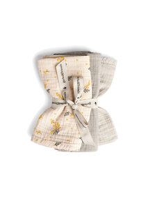Garbo & Friends Muslin burp cloths - mimosa (3 pieces)
