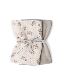 Garbo & Friends Muslin cloths - clover (2 pieces)