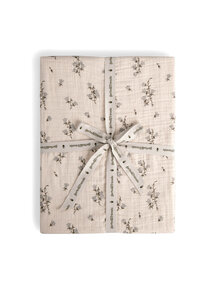 Garbo & Friends Muslin fitted crib sheet - bluebell