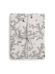 Garbo & Friends Muslin fitted crib sheet - pomegranate