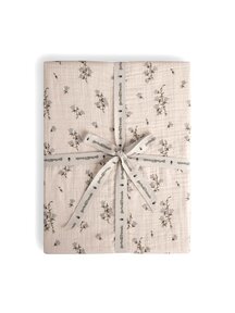Garbo & Friends Muslin single fitted sheet - bluebell