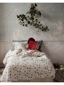 Garbo & Friends Muslin single bed set - blueberry