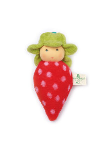 Nanchen Natur Rattle - strawberry