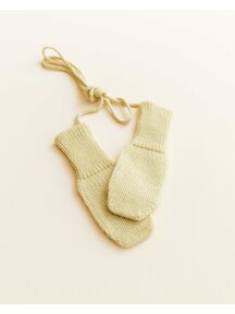 Hvid Mittens - light yellow