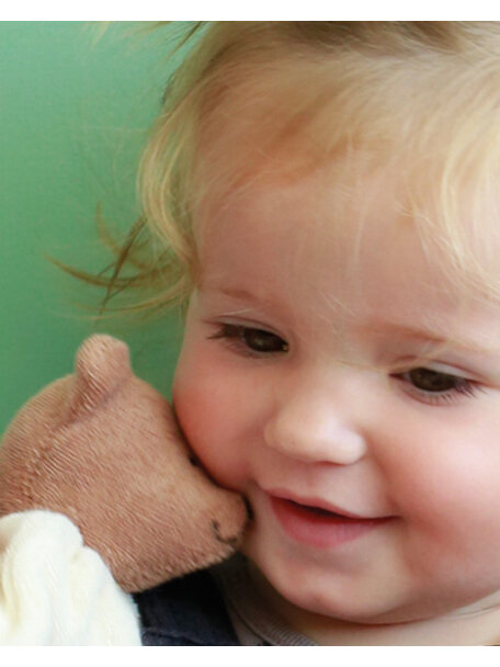 Nanchen Natur Nuckel cuddle cloth - bear