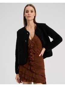 Alwero Women's wool vest TYBS - deep black