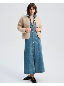 Alwero Women's wool vest TYBS - sand brown