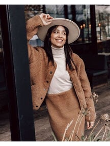 Alwero Women's wool vest TYBS - teddy brown