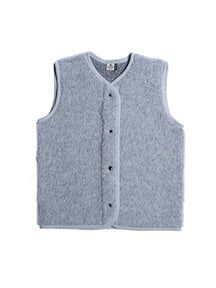 Alwero Children's vest TYB wool plush - silver