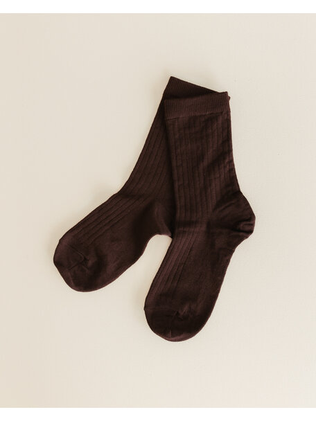 Unaduna Woolen rib children's socks - kladdkaka