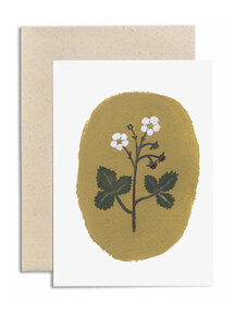 Boeken & Kaarten Gemma Koomen - folded card Wild strawberries