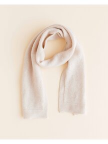 Hvid Wool scarf Gina - cream