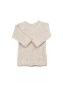 Joha Heavy Rib Blouse wool - Beige