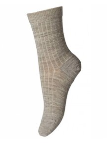MP Denmark Wool Rib Socks - sand