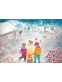 Seccorell Postcard - children in the snow