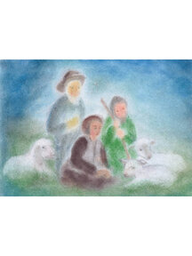 Seccorell Postcard - three shepherds