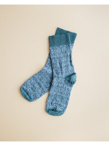 Hirsch Natur Norwegian socks for adults - turquoise