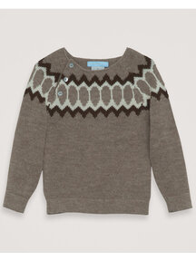 Serendipity Alpaca sweater - pebble