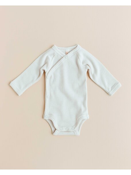 Unaduna Wrap around body tiny rib wool - light mazarin