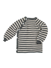 Reiff Cardigan Organic Wool - grey/natural