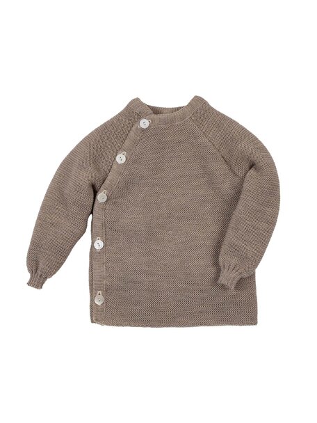 Reiff Cardigan Organic Wool - savanna