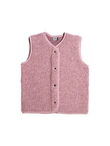 Alwero Children's vest TYB  wool plush - venetian pink