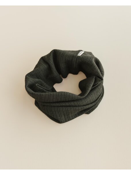 Unaduna Loop scarf rib wool/silk - wakame
