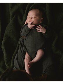 Unaduna Wrap around body rib wool/silk - wakame