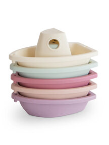 Mushie Bath boats - pastel