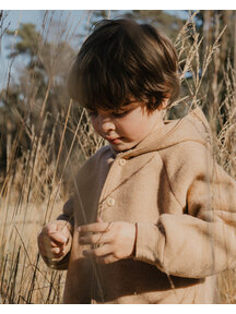 Unaduna X Engel Children's jacket wool fleece - semla