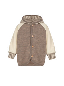 Engel Natur Wool terry jacket - walnut