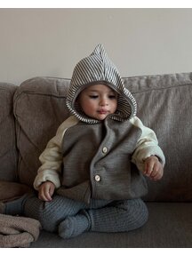 Engel Natur Wool terry jacket - walnut