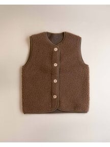 Alwero Women's wool vest PO - teddy brown