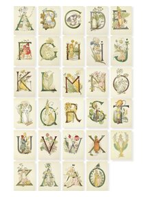 Otillia Adelborg Set alphabet Cards - A to Z
