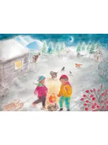 Seccorell Postcard - children in the snow