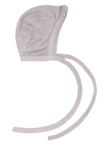 Cosilana Baby Bonnet Wool/Silk - grey mottled