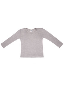 Cosilana Kids longsleeve  wool/silk - grey mottled