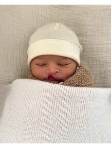 Unaduna Baby hat pointelle wool/silk - munkki